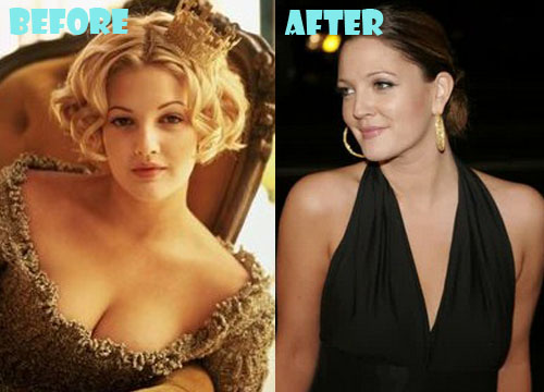 Drew Barrymore Plastic Surgery Before and After Nose Job, Boob Job